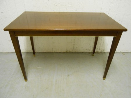 5742 - Stolek mahagon s mosazi 1960  90 x 50 cm V - 60 cm  2 900 kc